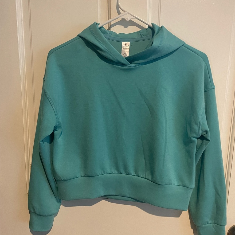90 Degree By Reflex Aqua Hoodie